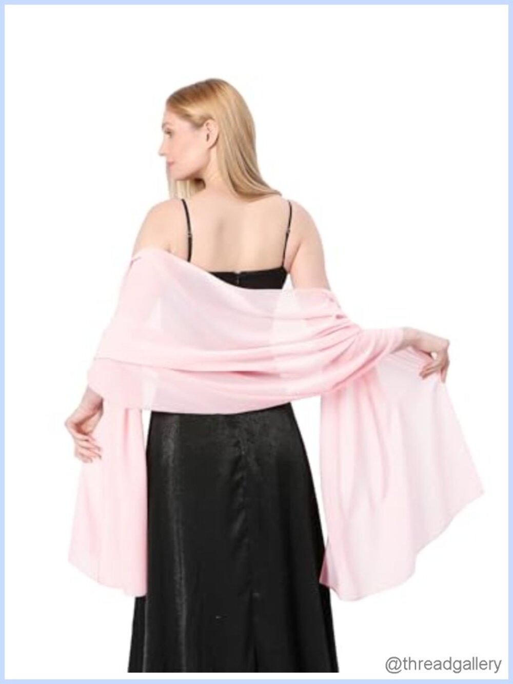 Chiffon Shawl Wrap Long Sheer Scarf for Evening Dresses Wedding